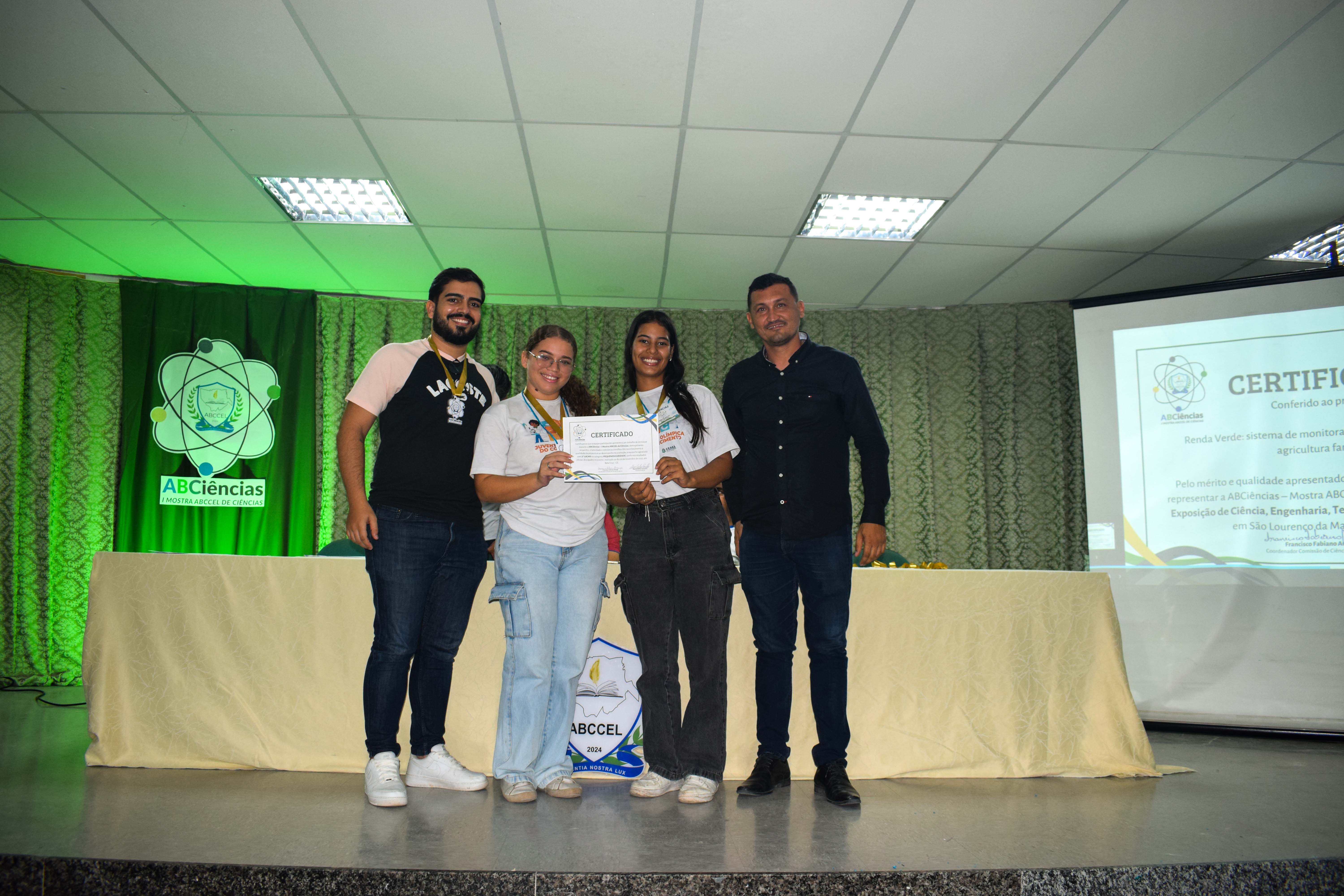Cerimônia de premiação da ABCiências 2025