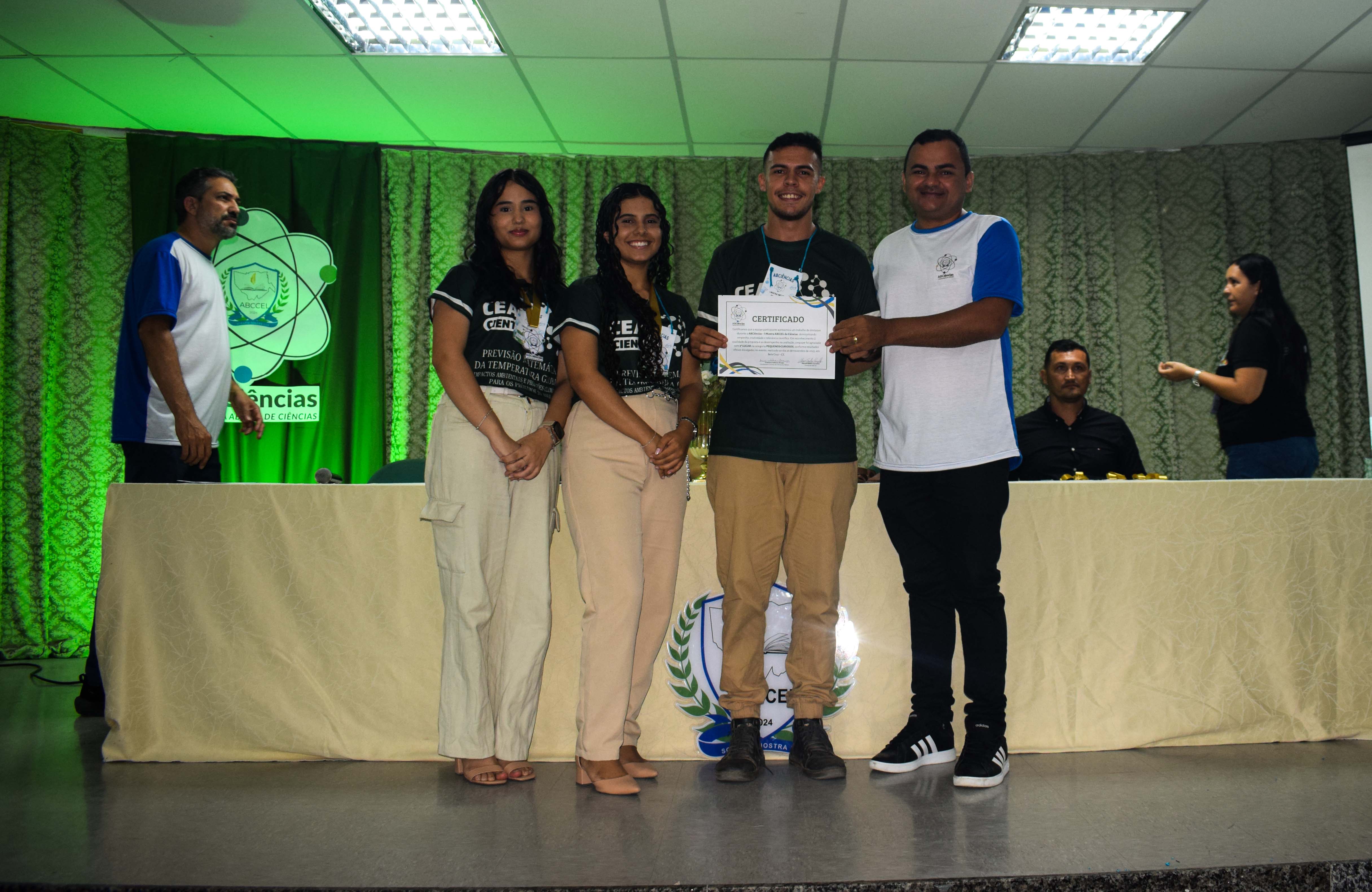 Cerimônia de premiação da ABCiências 2025